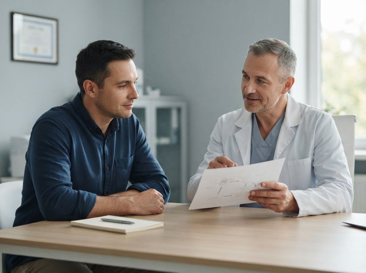 Кодирование Налтрексоном Врач обсуждает лечение с пациентом