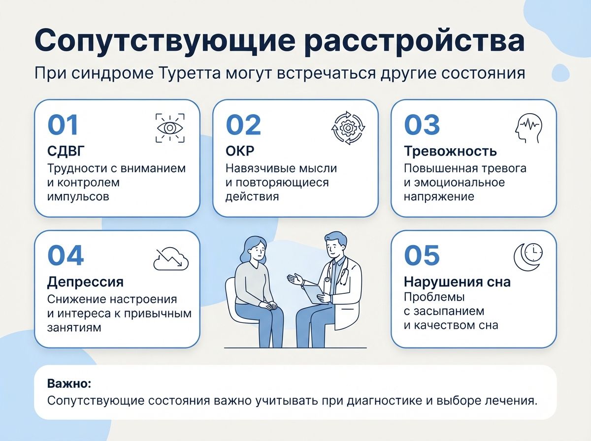 Лечение синдрома Туретта в Геленджике инфографика